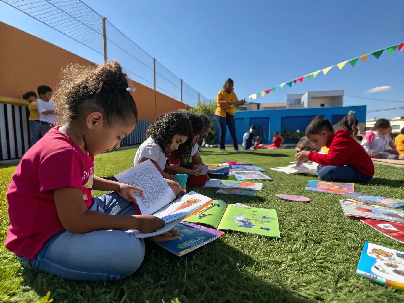 A visually appealing image of children participating in an ARTEMIS DIJON cultural education program, emphasizing the organization's commitment to fostering cultural literacy among young people.